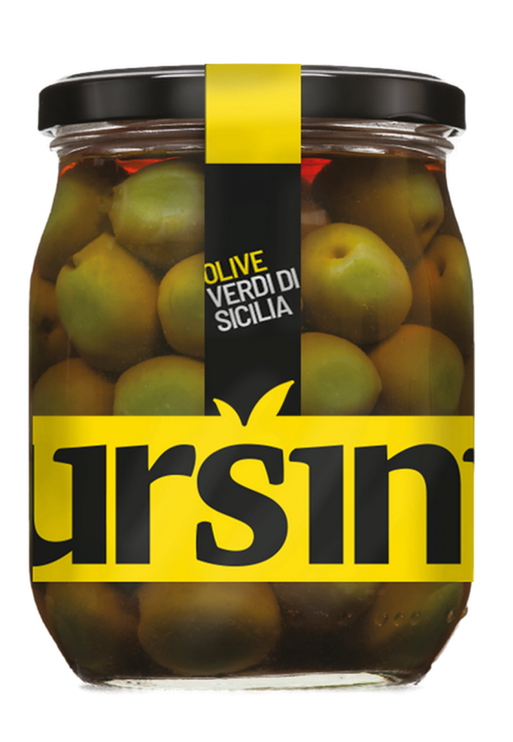 Grüne Oliven aus Sizilien